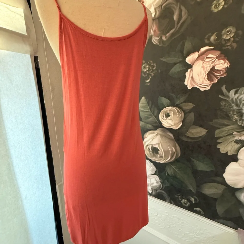 NWT SCANDAL Italy Dress SET flowy Button Melon color fitted mini dress - fits: M